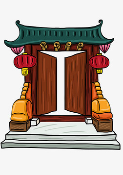 卡通大门