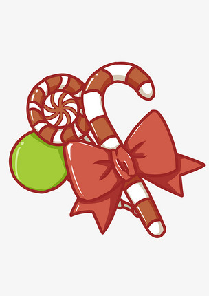 卡通圣诞节装饰插画