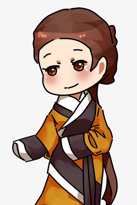 设计元素 人物形象 动漫人物 中国风复古风古风汉服婢女女性角色找