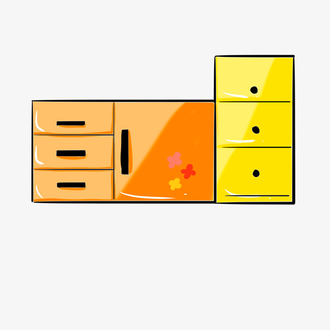 家居儿童家具分类收纳柜