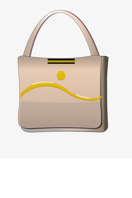 白色的手提包手绘插画