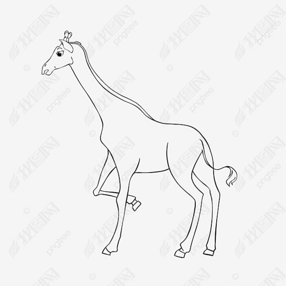 giraffe clipart black and white ߸峤¹