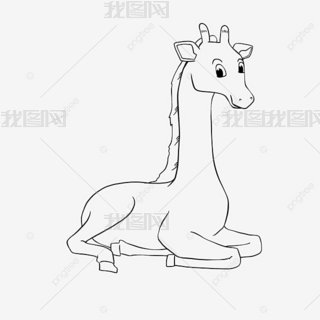 giraffe clipart black and white ߸峤¹ɰͯ