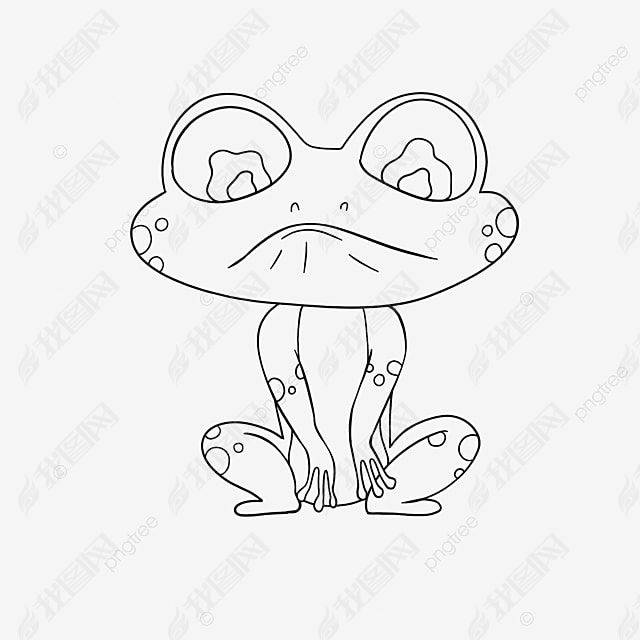 frog clipart black and white ɰܿ