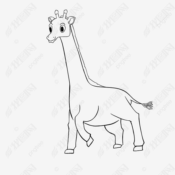 giraffe clipart black and white ߵĳ¹