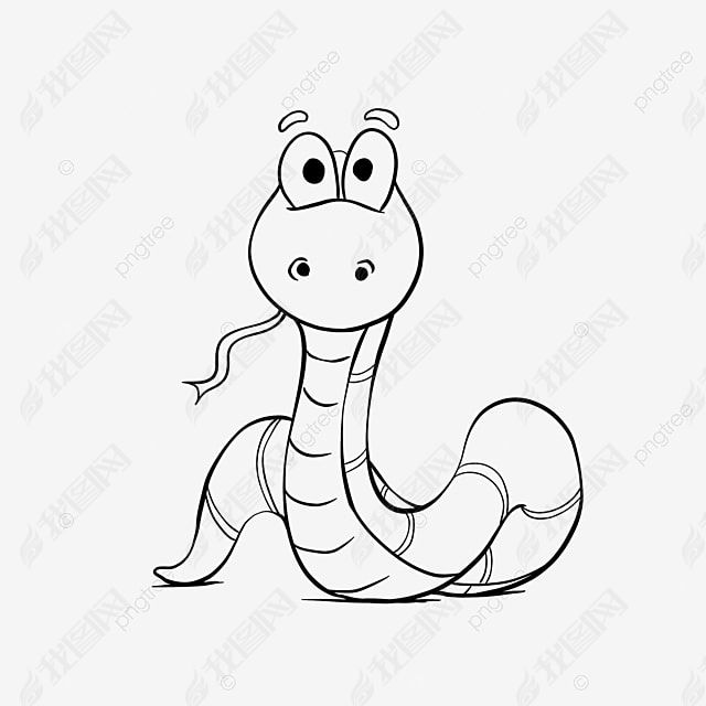 snake clipart black and white ɰС