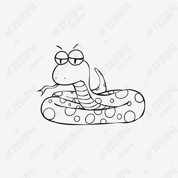 snake clipart black and white ڰС