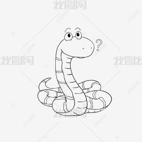 snake clipart black and white ͨ߸ʺС