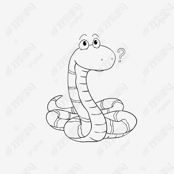 snake clipart black and white ͨ߸ʺС