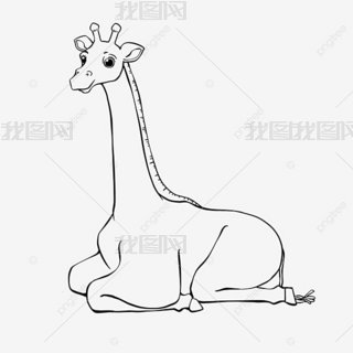 giraffe clipart black and white ߸峤¹ɰֻ