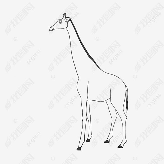 giraffe clipart black and white ¹ɰͯڰ߸