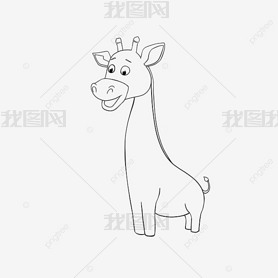 giraffe clipart black and white ȳ¹ɰͯ