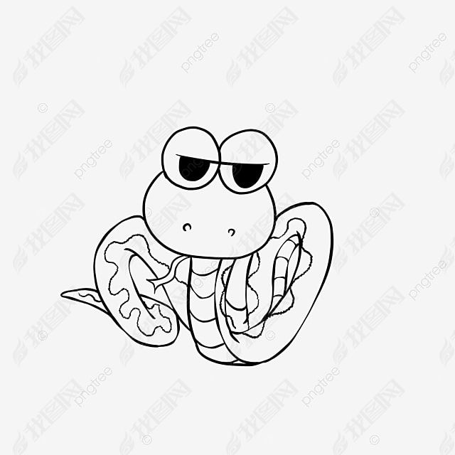 snake clipart black and white ɰ