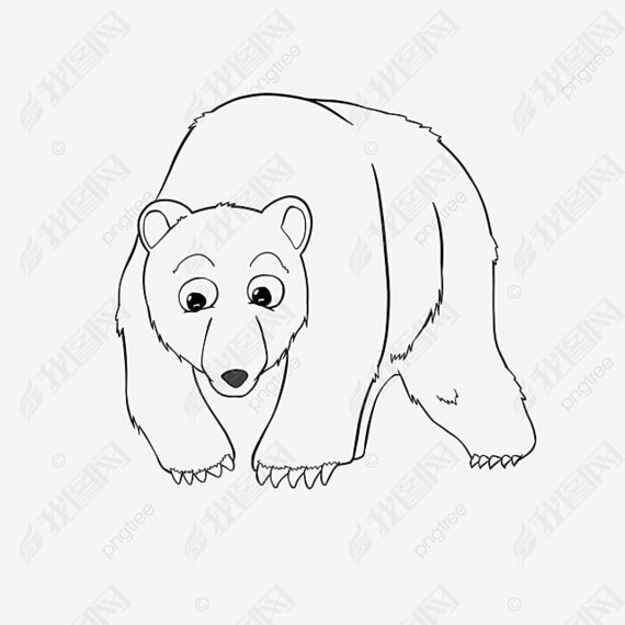 bear clipart black and white ͨ߸ɰС