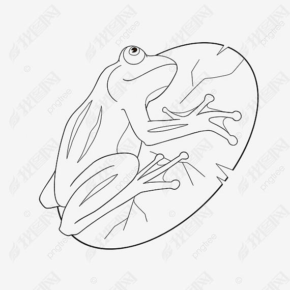 frog clipart black and white ɰҶ