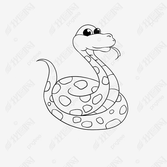 snake clipart black and white ͨڰ