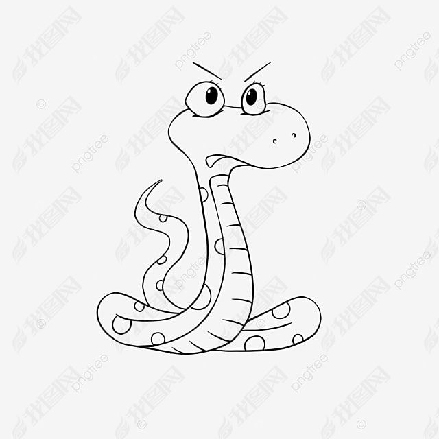 snake clipart black and white ͨ߸ɰС