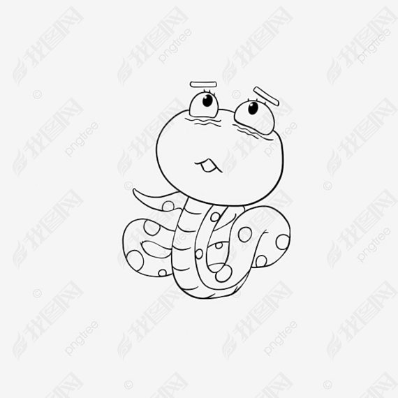 snake clipart black and white ڰ߸С