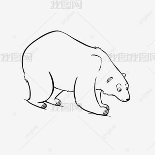 bear clipart black and white ͨͼ