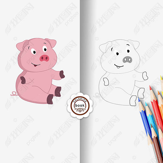 pig clipart black and white ͨͯڰ߸