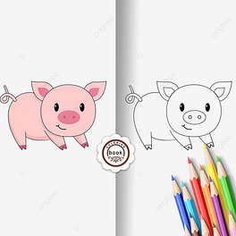 pig clipart black and white Ϳɫڰ