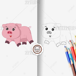 pig clipart black and white ͯڰ߸忨ͨ