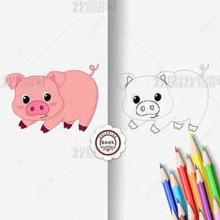 pig clipart black and white ڰͿɫ߸ɰ