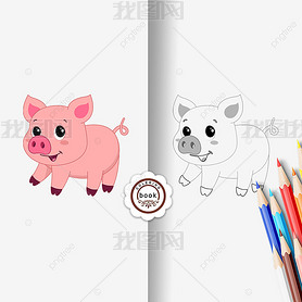 pig clipart black and white ۺͨ߸ڰ