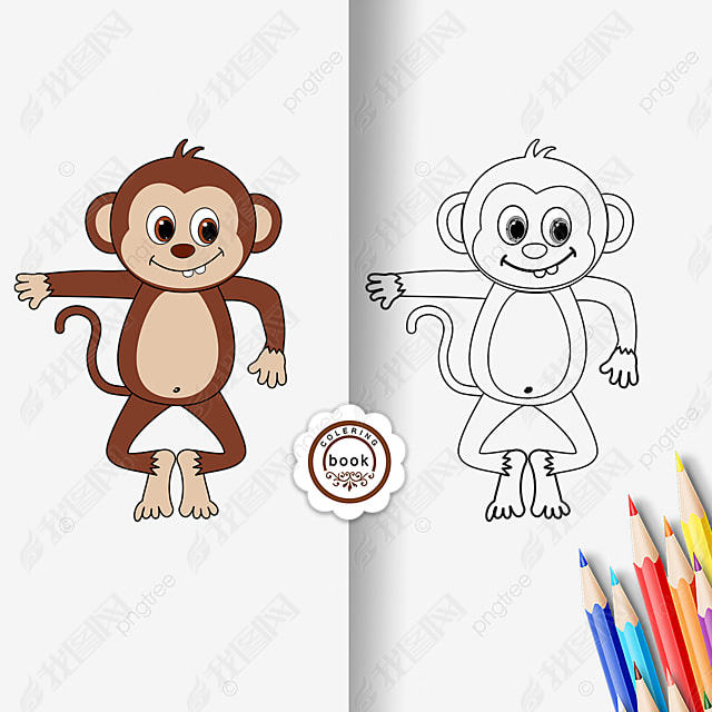 monkey clipart black and white СͿɫڰ߸