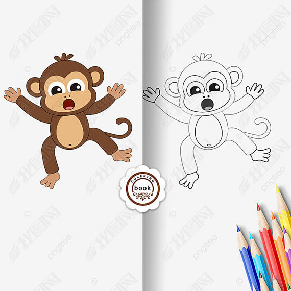 monkey clipart black and white Ӷͯ