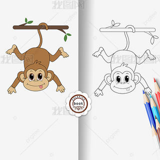 monkey clipart black and white ͯͿɫڰ߸ɰ