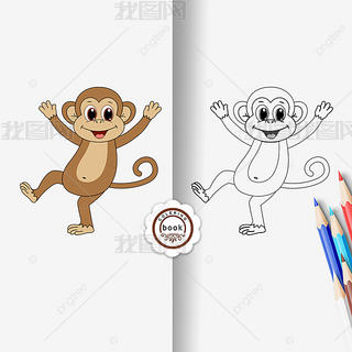 monkey clipart black and white ͯͿɫڰ߸ɰ