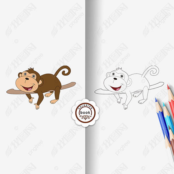 monkey clipart black and white ͯڰ߸С