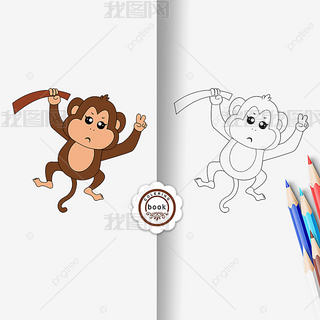 monkey clipart black and white ͯڰ߸ɰ