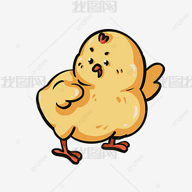 ԾͷĻɫСchick clipart