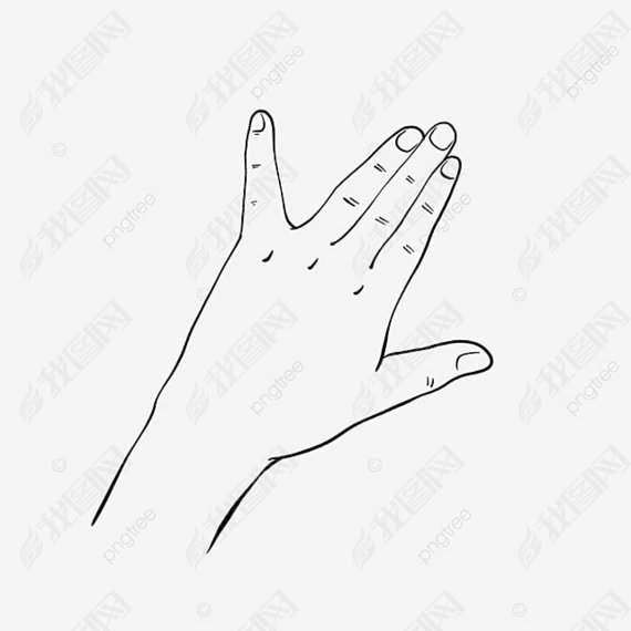 Ƶֱhand black and white clipart
