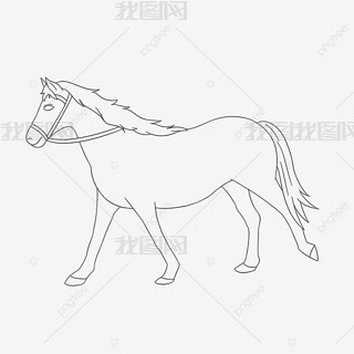 horse clipart black and white ׳׳