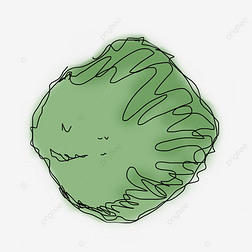 简约手绘树顶俯视植物简笔画