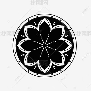 圆形雕刻图案黑色专题模板-圆形雕刻图案黑色图片素材下载-我图网