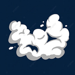 美女烟雾装饰画免抠元素|烟雾云朵可爱云层剪贴画