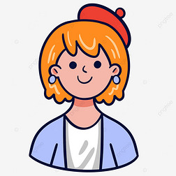 女生卡通可爱小人