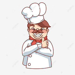 可爱的卡通厨师人物形象