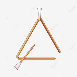 乐器 卡通免抠元素|三角铁金属橙色卡通乐器店