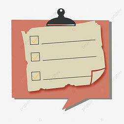 对话框 扁平化免抠元素|橙色对话框纸张便利贴