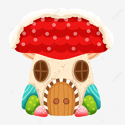 红色蘑菇屋糖果
