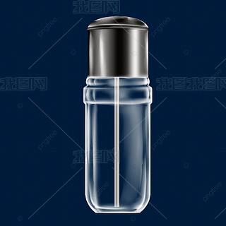 黑色瓶盖透明玻璃瓶