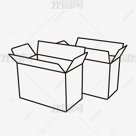 2򿪳ֽbox black and white clipart