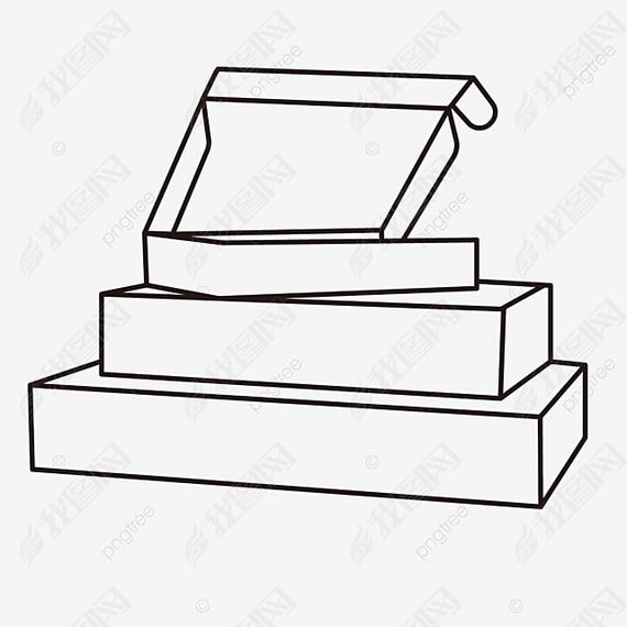 κӴ򿪰ڷbox black and white clipart