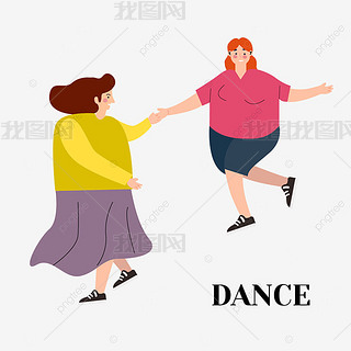 女性跳舞欧洲丰满女人
