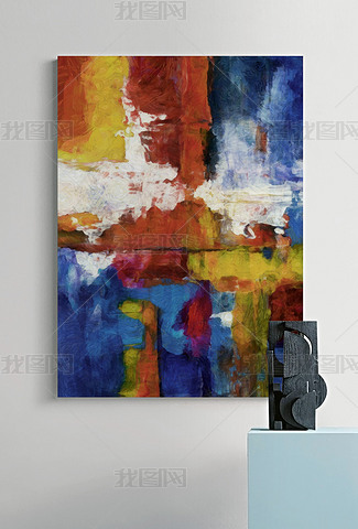 抽象油彩画 小型